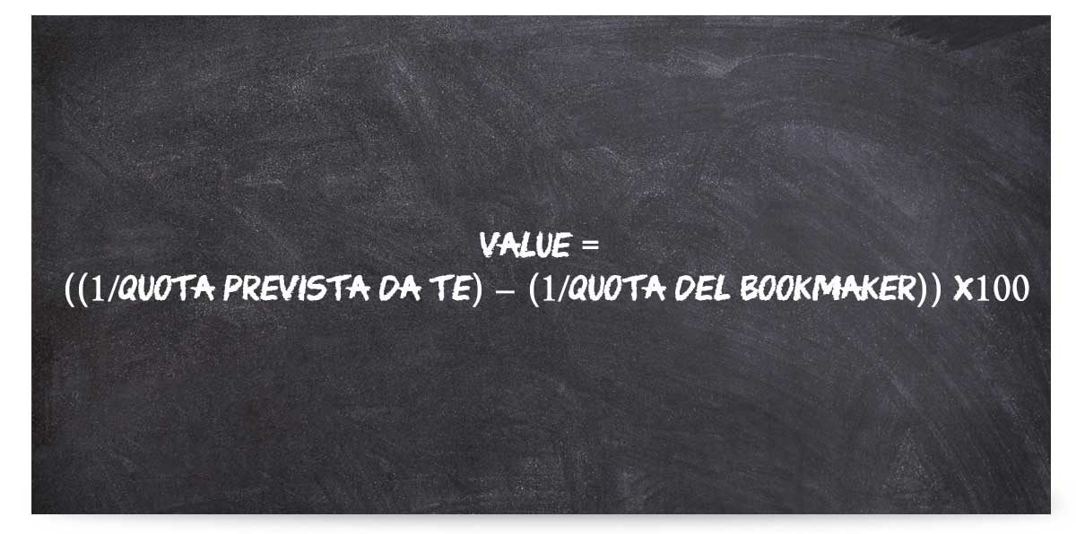 formula calcolo value