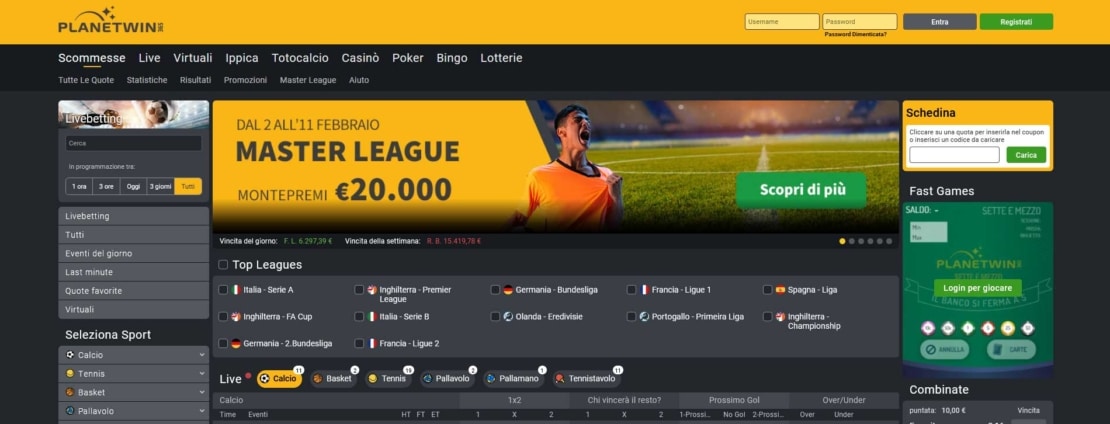 siti scommesse planetwin365 website