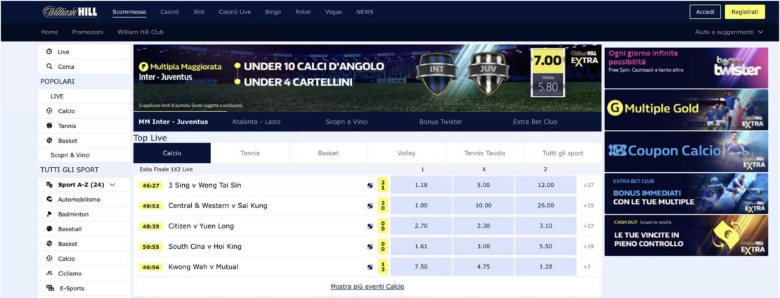 siti scommesse william hill website