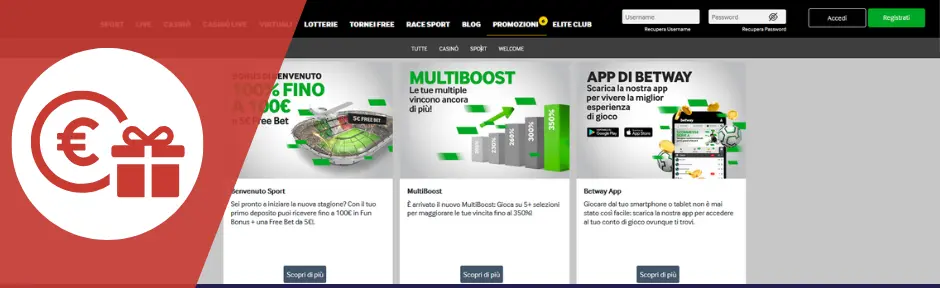 betway per clienti registrati