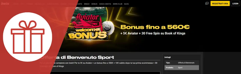 bwin Bonus di Benvenuto
