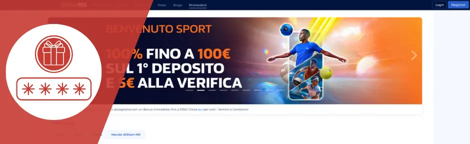 codice bonus william hill