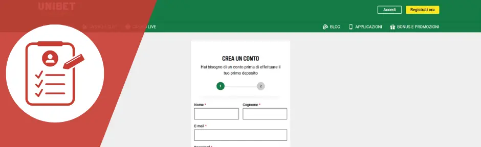 unibet registrazione