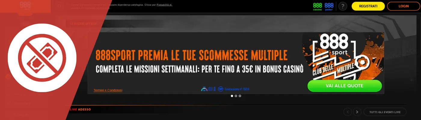 888sport bonus senza deposito