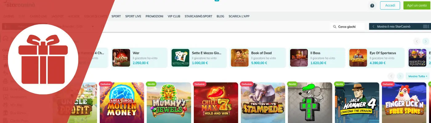 bonus casino starcasino e codice promozionale starcasino