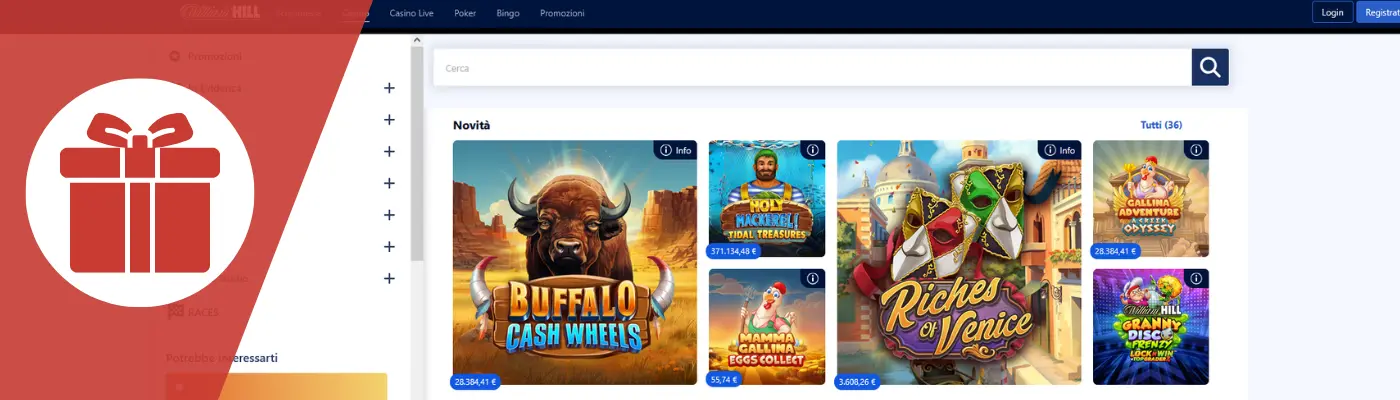 bonus casino william hill e codice promozionale william hill