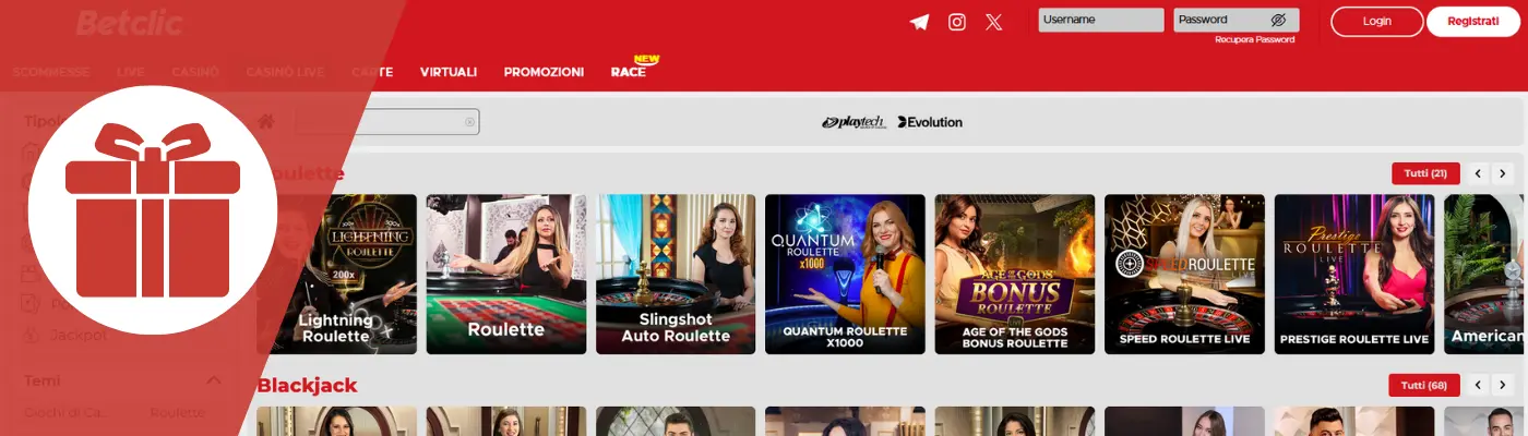 bonus casino betclic e codice promozionale betclic