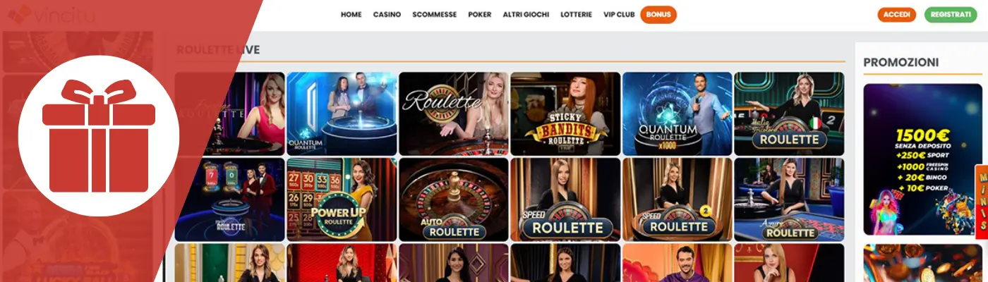 bonus casino bet365 e codice promozionale vincitu