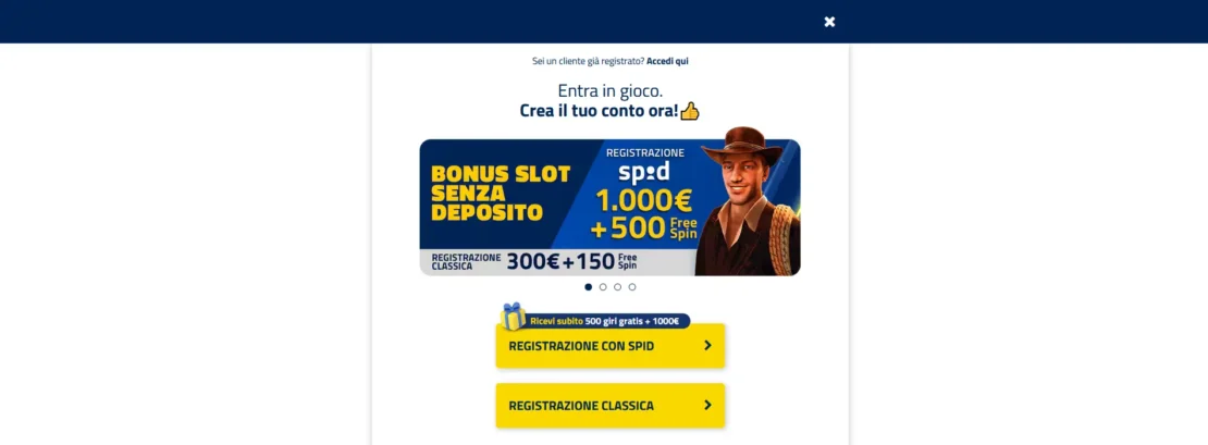 admiralbet è un operatore di scommesse con spid