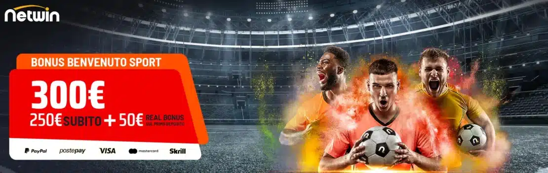 bonus senza deposito scommesse presso il bookmaker netwin