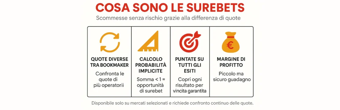 cosa sono le surebets infografica