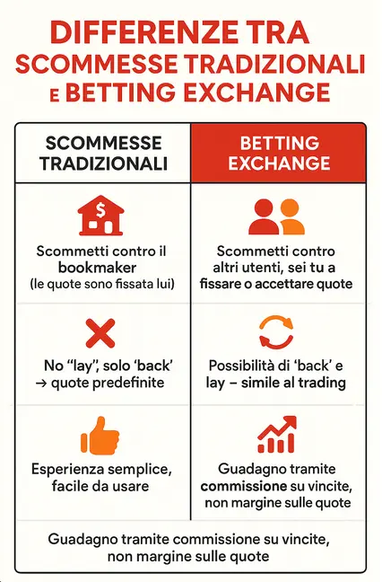 differenze scommesse tradizionali vs betting exchange