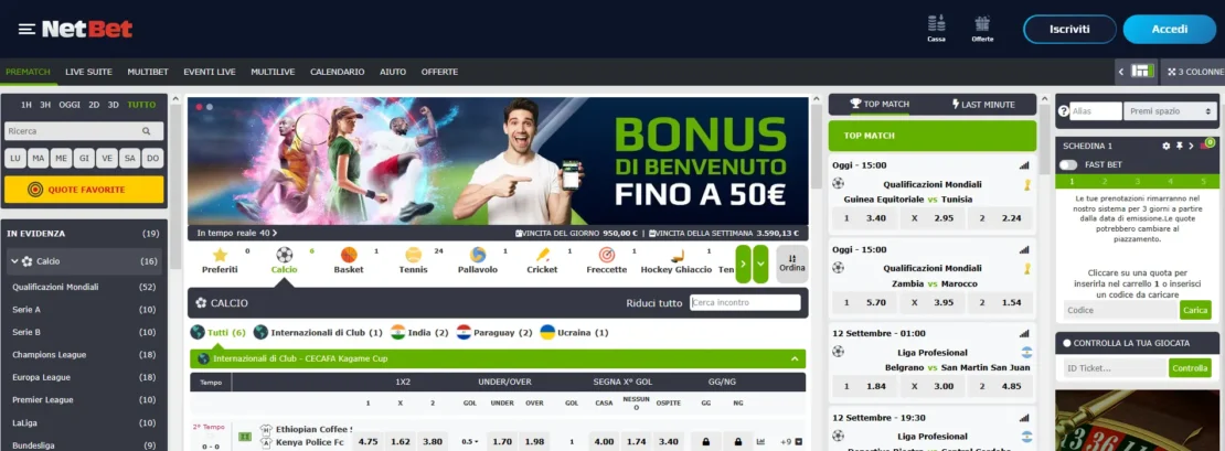 netbet nuovo fornitore di scommesse