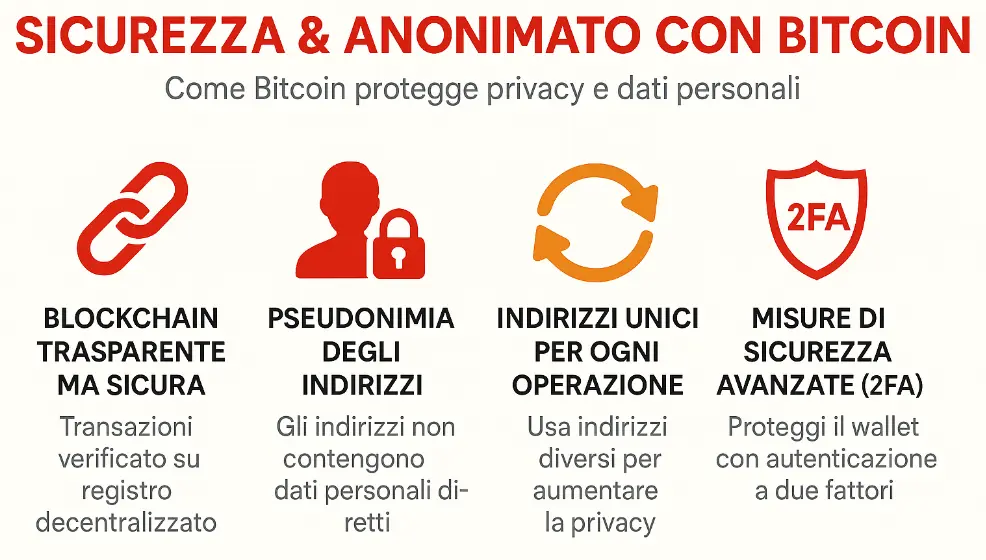 sicurezza anonimato bitcoin