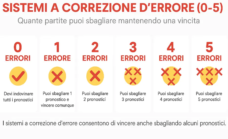 sistemi a correzione errore 0 5