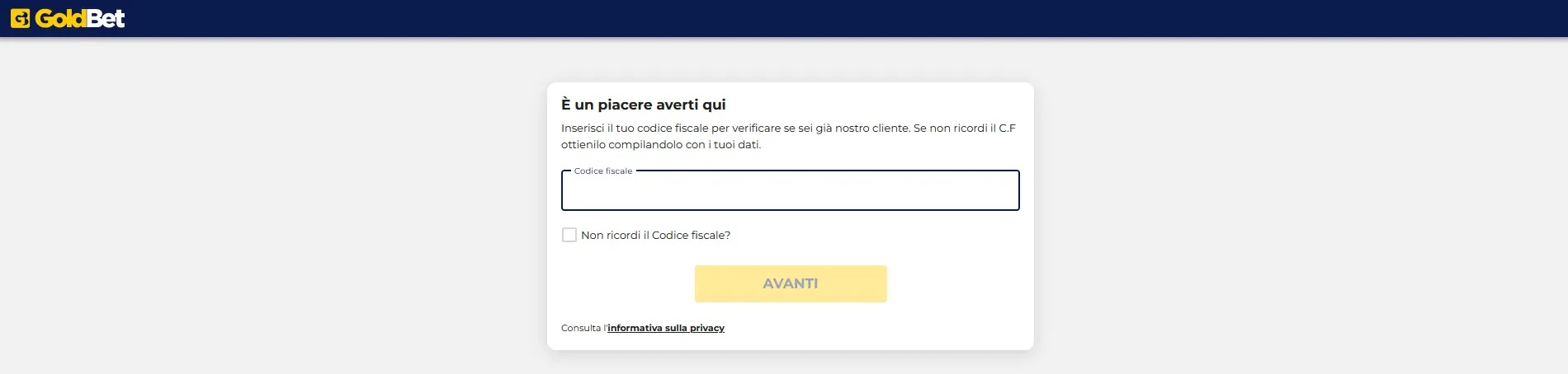 come funziona il codice goldbet