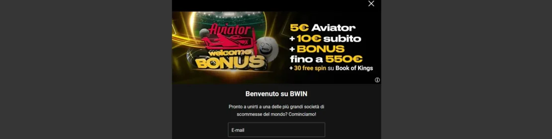 registrazione bwin – passo due