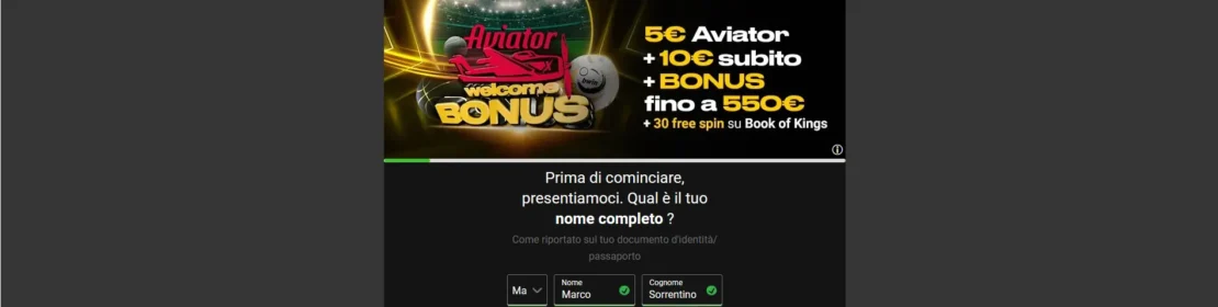 registrazione bwin – passo tre