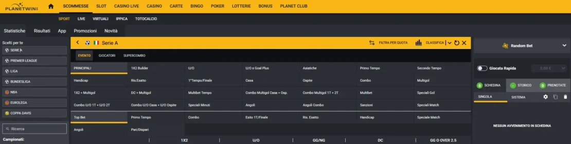 registrazione planetwin365 – passo quattro