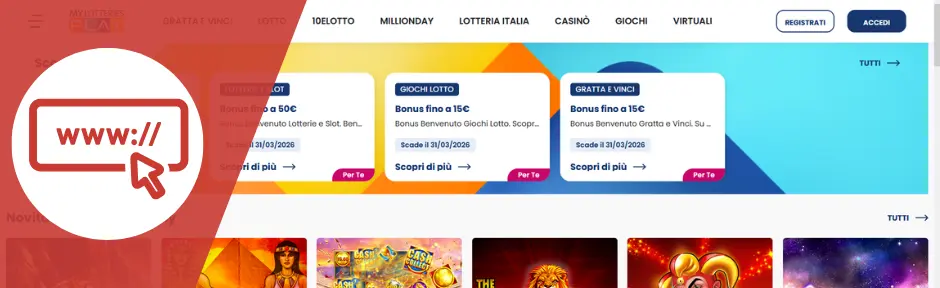 sportium layout sito e navigazione