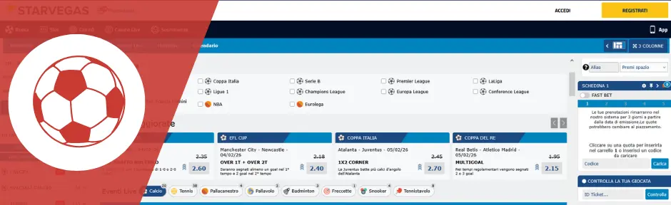 sportium scommesse sportive