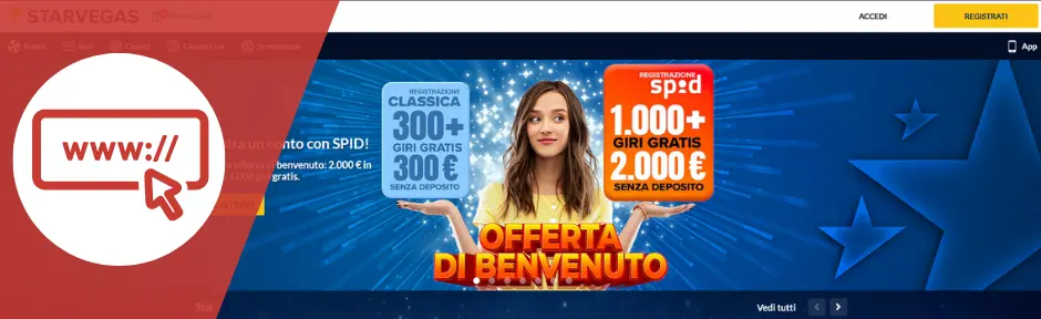 sportium layout sito e navigazione