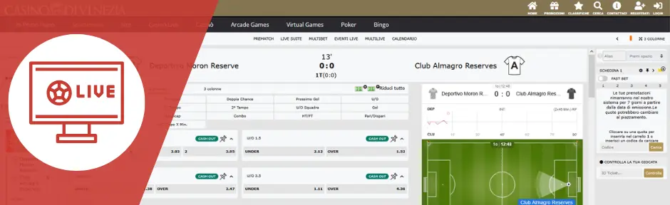 Casino Venezia Online live scommesse