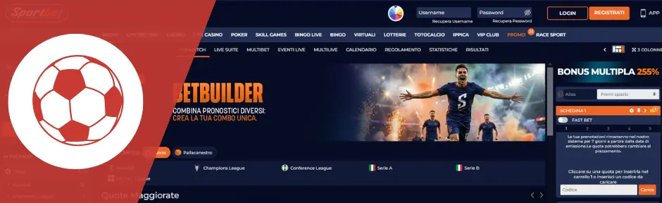 Sportbet scommesse sportive