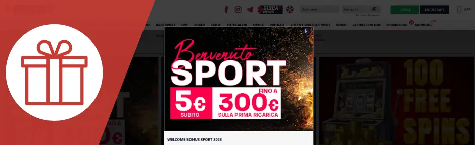 Gioca7 Bonus di Benvenuto