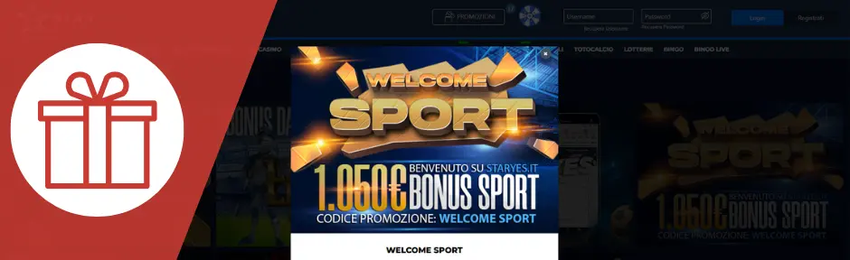 Staryes Bonus di Benvenuto