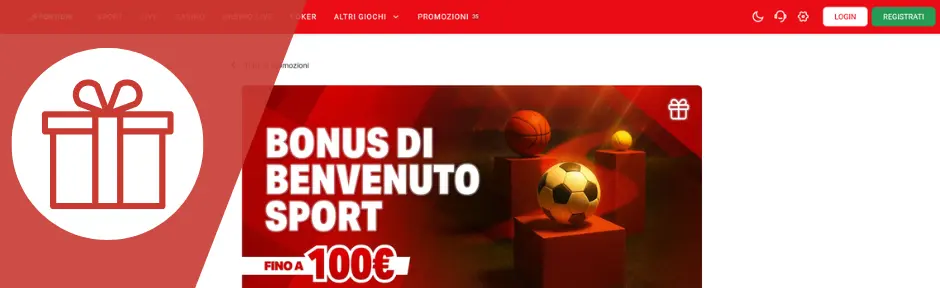 Sportium Bonus di Benvenuto